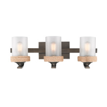 Golden 1048-BA3 GMT-CS - Wry Lighting Chatham 3-light Vanity in Gunmetal Bronze